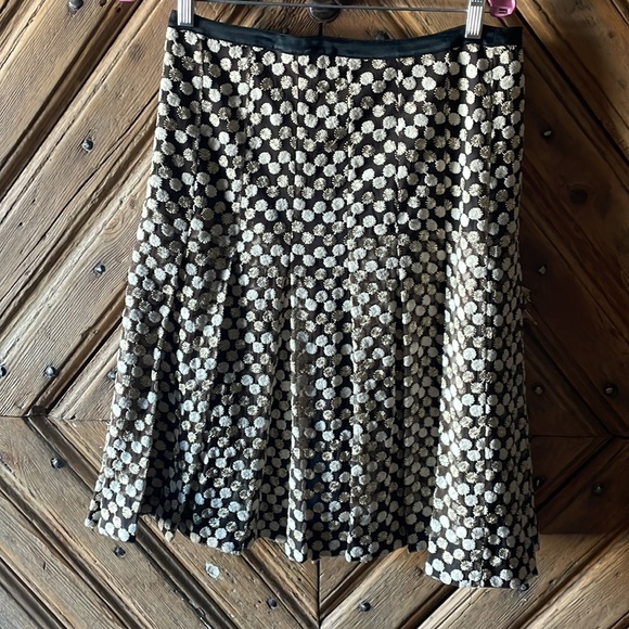 NWT Tory Burch blouse-skirt. Selling together. Beautiful gold cream navy sz 10 - Picture 3 of 6